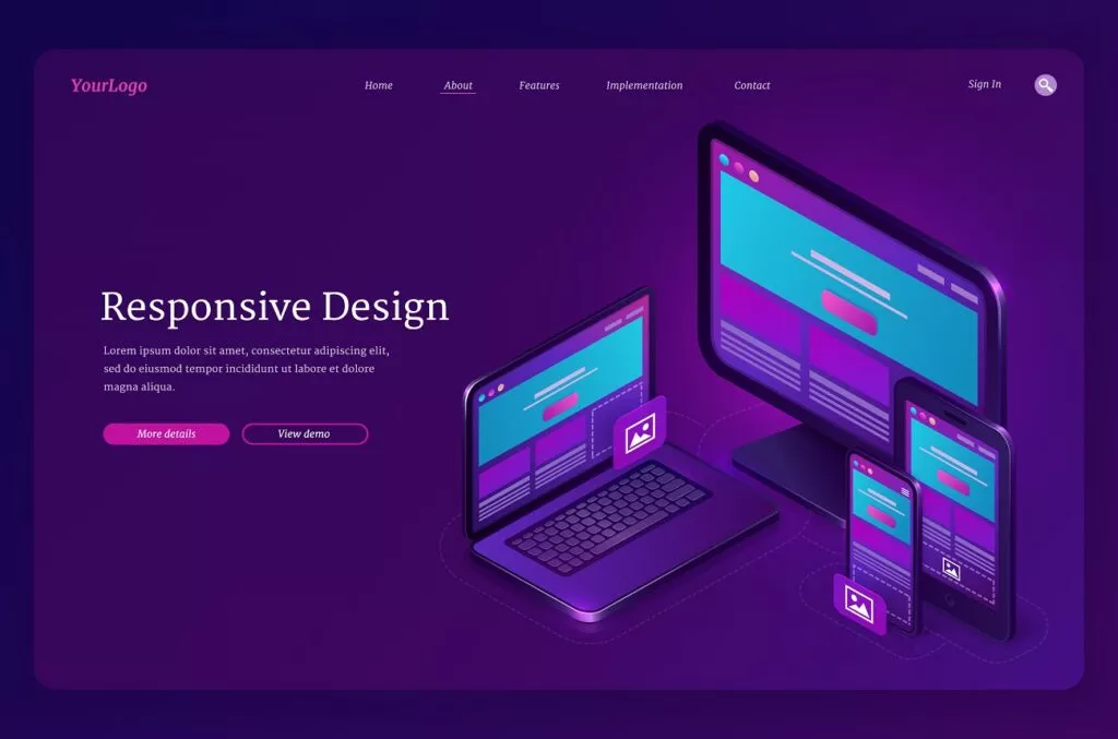 Responsive UI/UX design